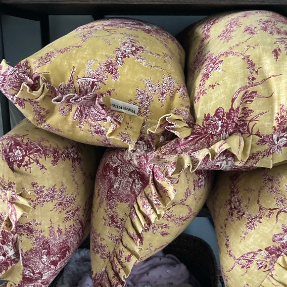 La Petite Ferme vintage Waverly toile hens rooster - Picture 7 of 7